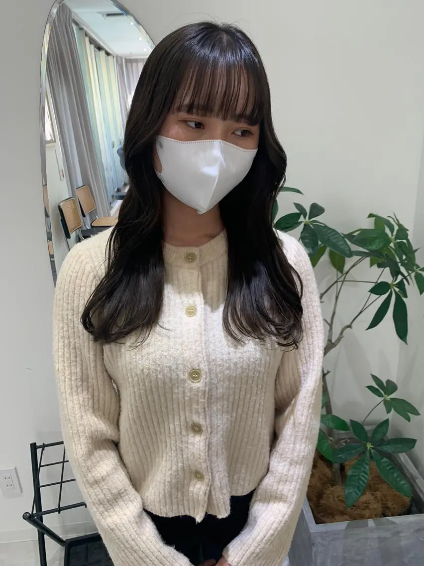 ロング カラー 韓国ヘア🇰🇷/ 顔周り/松田光里のヘアスタイル