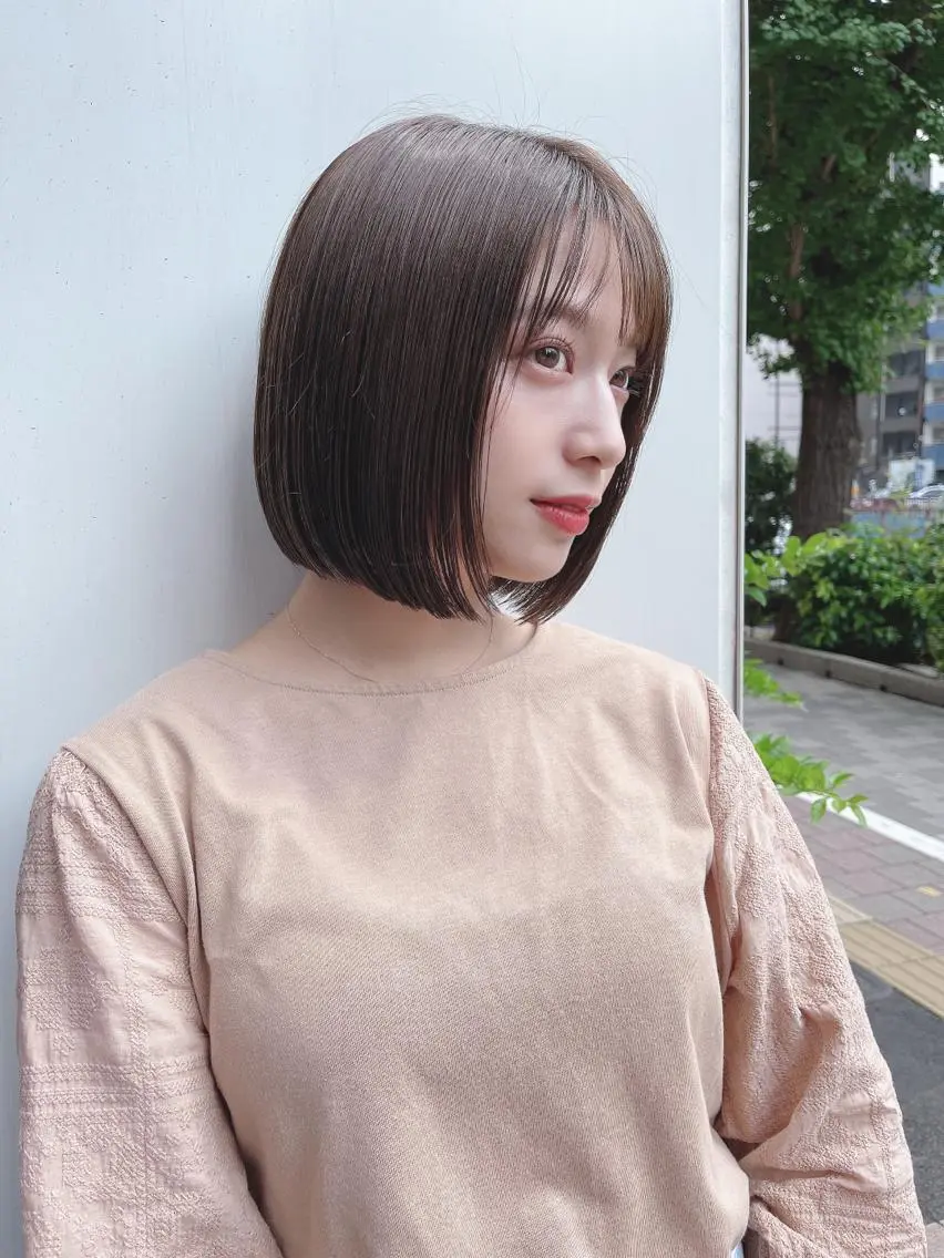 ショート ボブ 巣山 竜一のヘアスタイル
