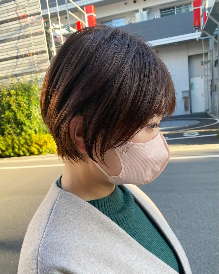 ショート くびれヘア ショートヘア カット ヘアカラー ショートカット パーマ石井のヘアスタイル