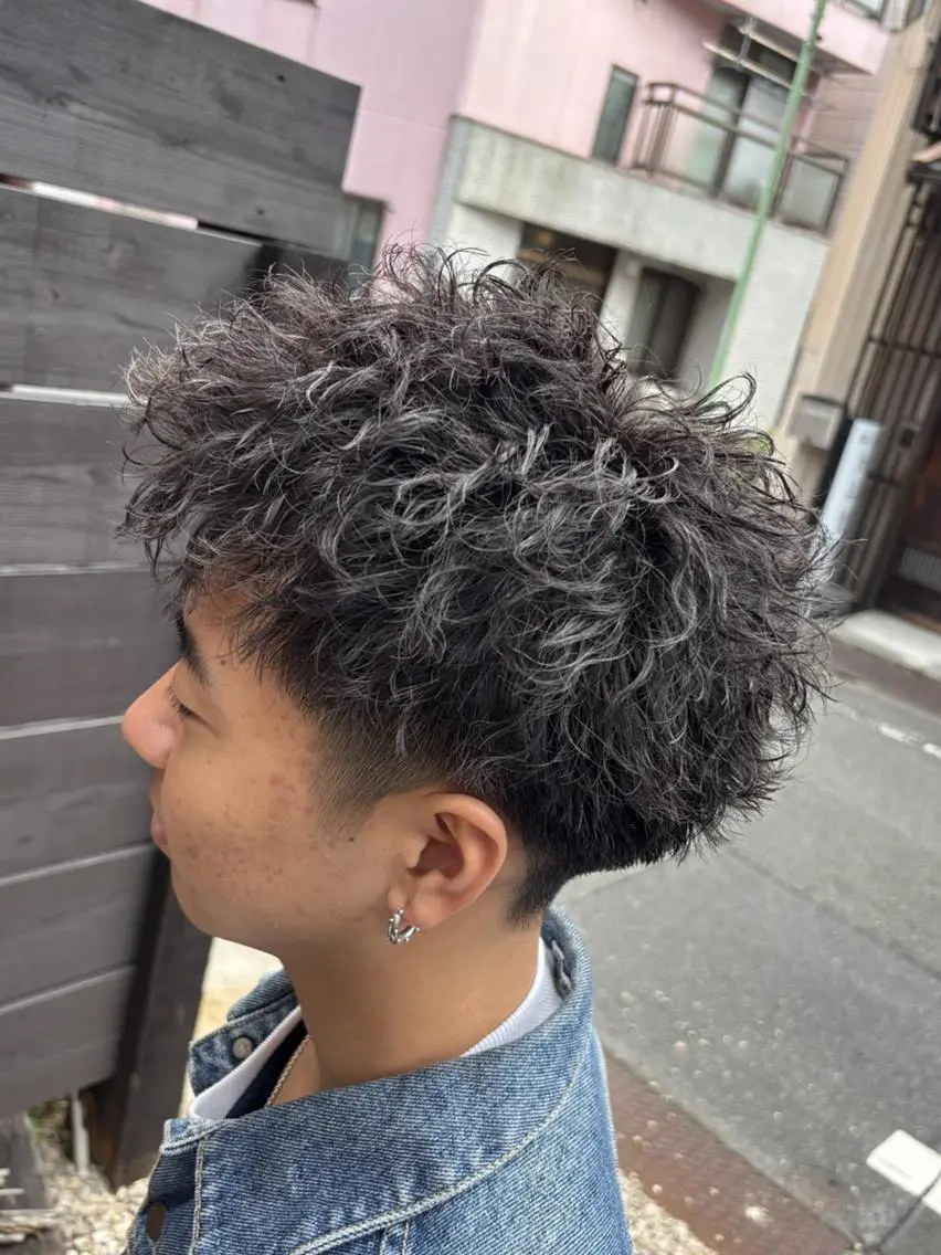ショート メンズ パーマ NOA 青木のヘアスタイル