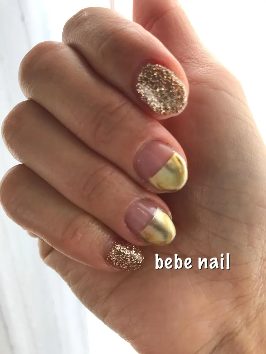 ネイル ジェルネイル ラメ(グリッター) パラジェル 冬ネイル Ann nailのネイルデザイン