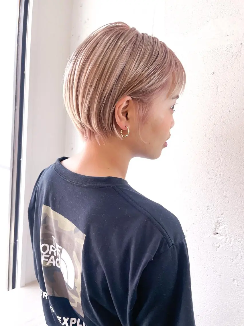 ショート ヘアカラー ショート✨ボブ✨代表 新田見美仁のヘアスタイル