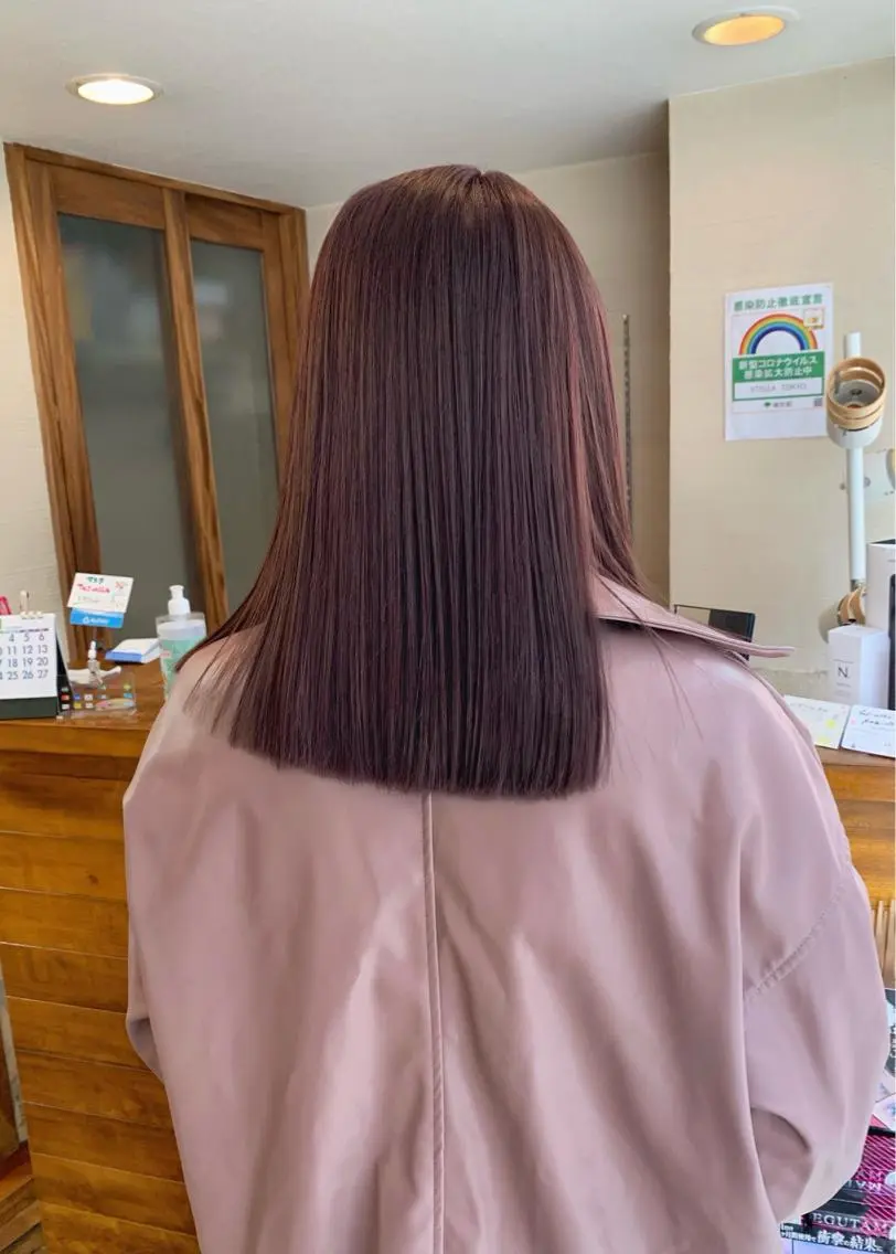 ミディアム カラー ベージュカラー ラベンダーカラー ラベンダーベージュ カット ヘアカラー トリートメント 矢野 晃平のヘアスタイル