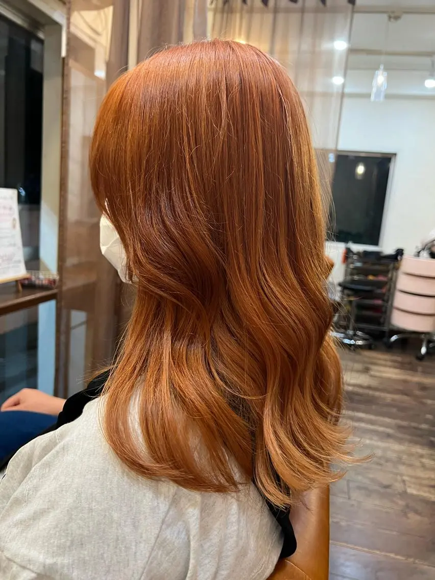 ロング ロングレイヤー 韓国風ヘア レイヤーカット ロング chakura めいのヘアスタイル