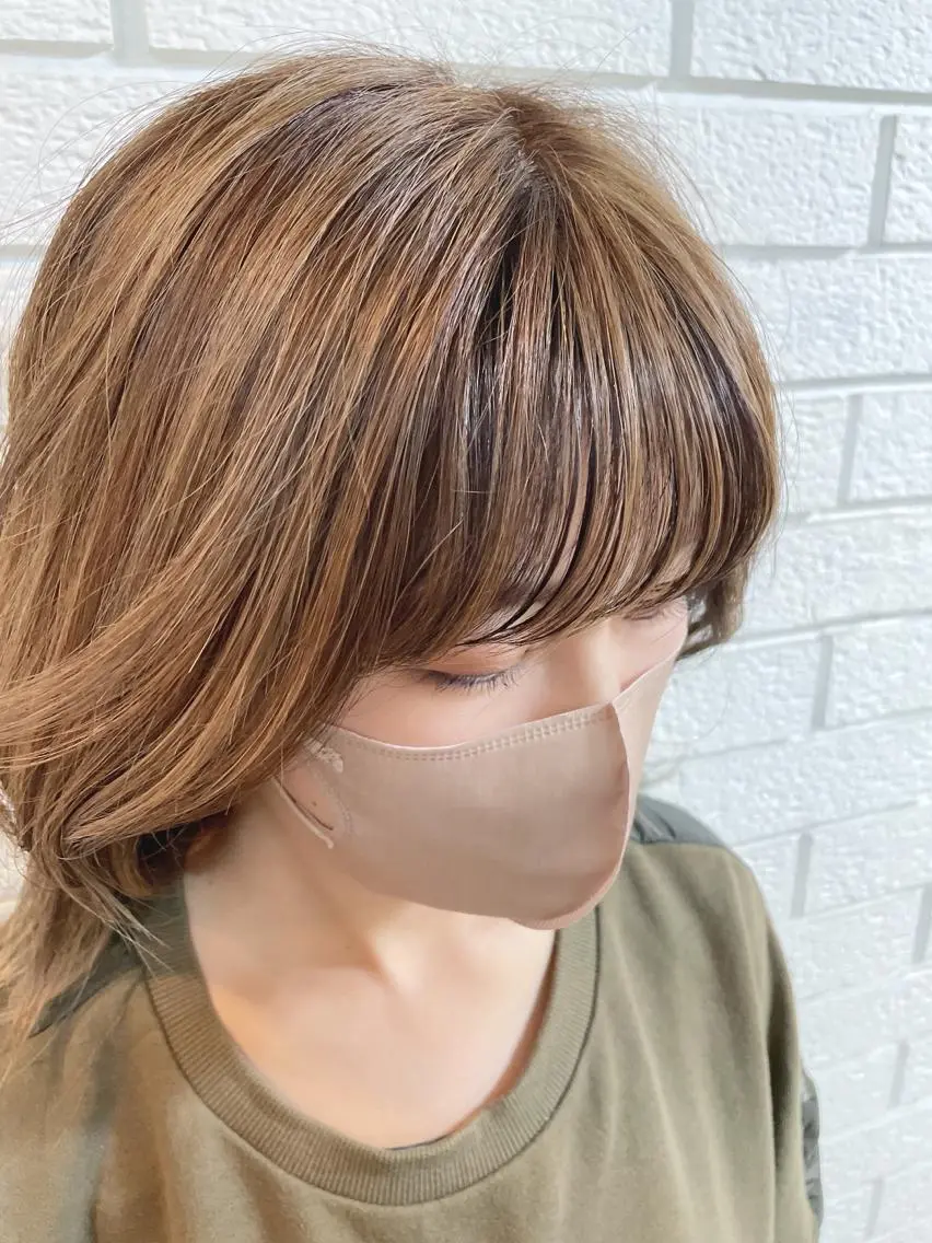 ロング カラー 顔周りカット ニュアンスデザイン✄ YOU♡のヘアスタイル