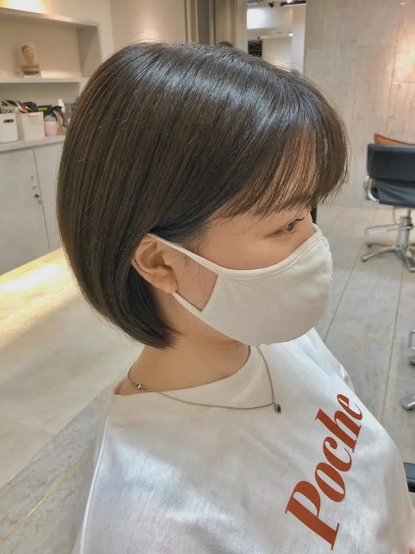 ショート カラー ヘアカラー トリートメント ヘッドスパ 長井 徹行のヘアスタイル