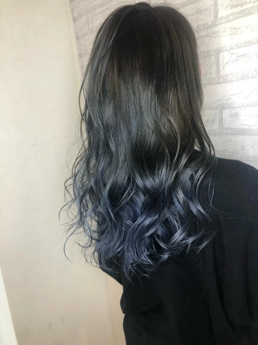 ミディアム カラー ブルーカラー ブルージュ 美髪・艶髪特化美容師 RYOJIのヘアスタイル