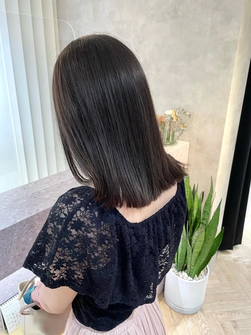 セミロング カラー ブリーチ グレージュ ブリーチなしカラー オリーブグレージュ オリーブグレー ヘアカラー 🫧アイドルヘア中島 圭吾🫧のヘアスタイル