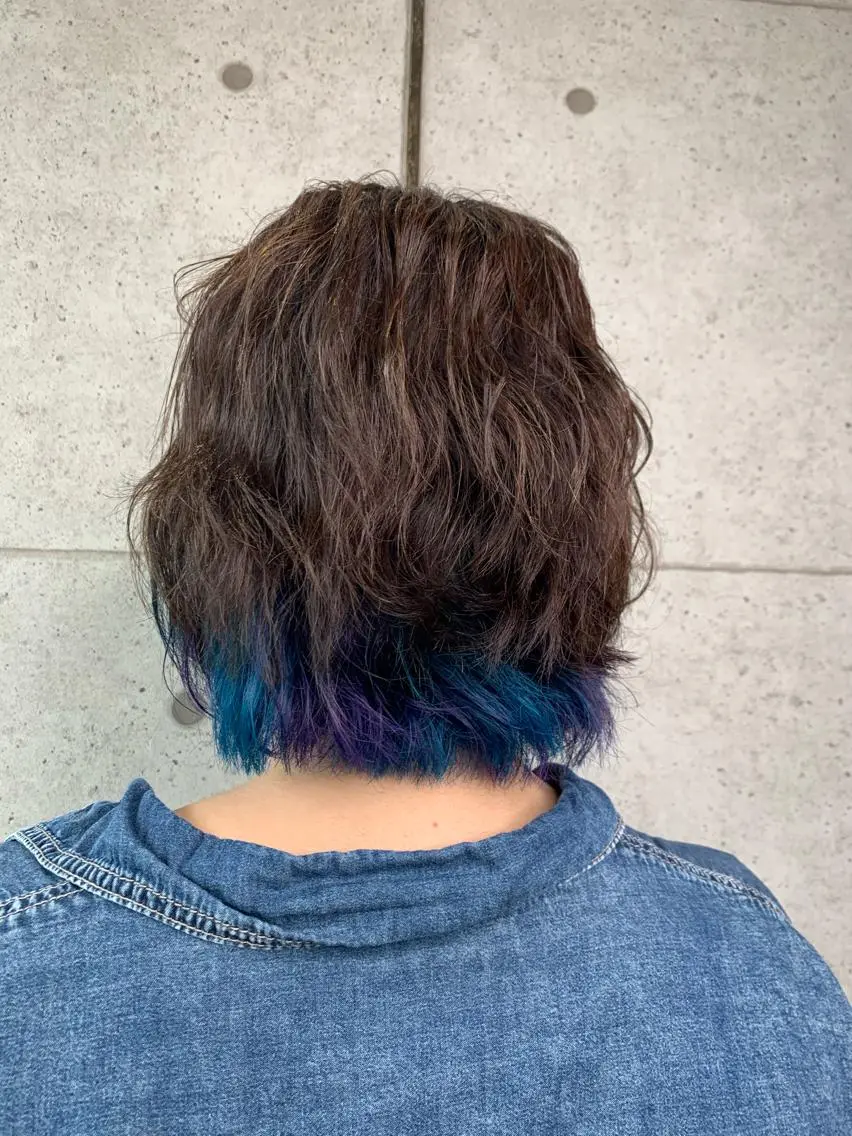 ミディアム カラー ヘアカラー 福森 みずきのヘアスタイル