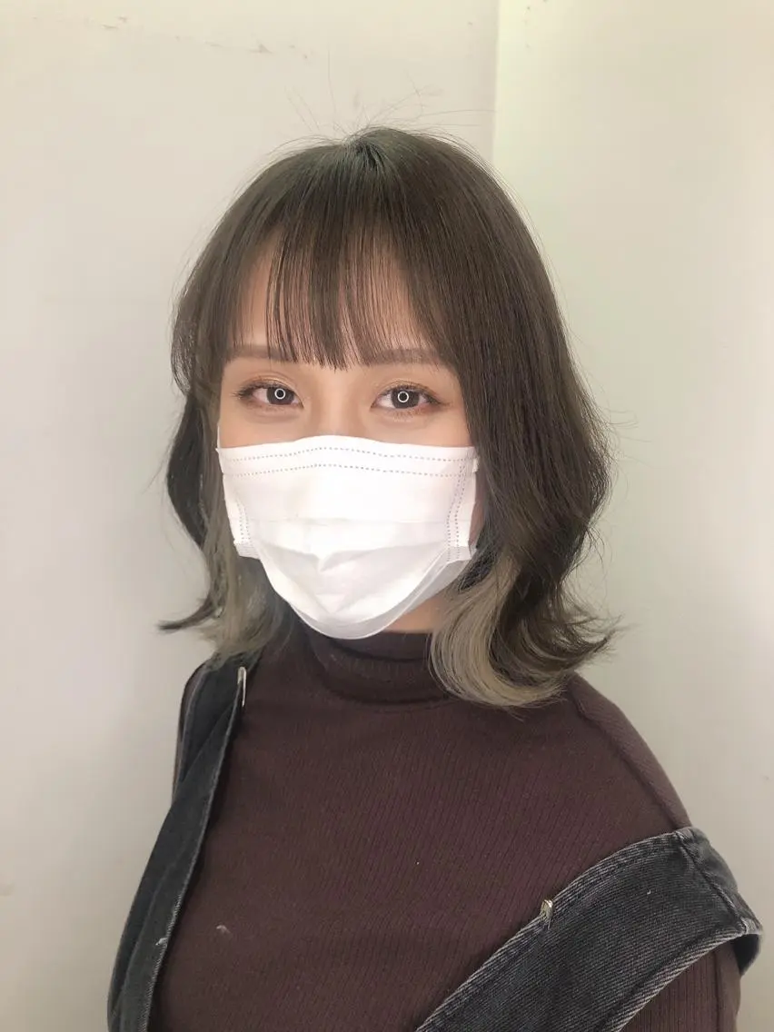 ミディアム カラー ブリーチ ヘアカラー 🤎ベージュカラー/ 髪質改善/山岸🤎のヘアスタイル