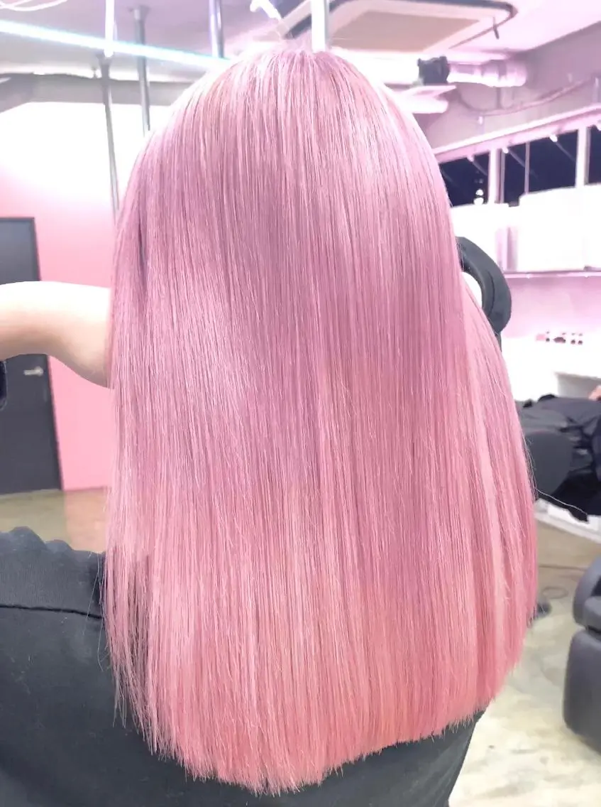 ロング カラー ヘアカラー トリートメント ヘアセット 🎀透明感 カラー🎀ミズキのヘアスタイル