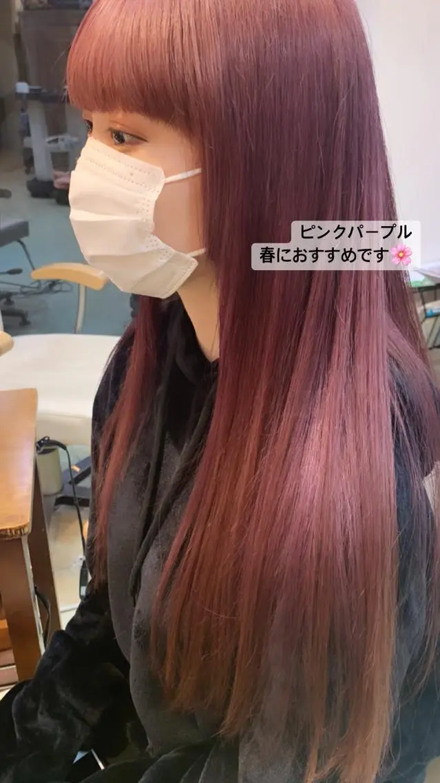 ロング カラー ヘアカラー トリートメント ヘアセット 🌸スタイリスト 山浦美恵のヘアスタイル