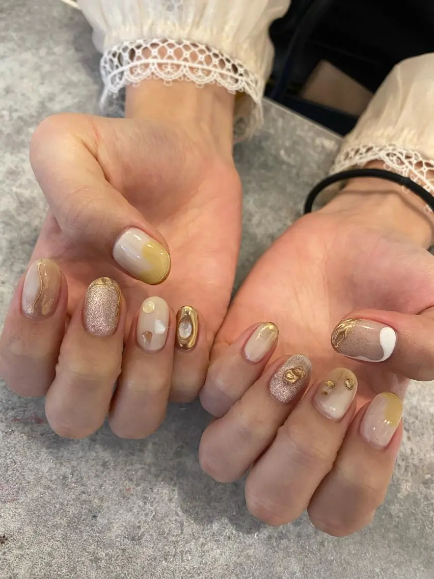 ネイル ハンドネイル 【LINON】 airiのネイルデザイン