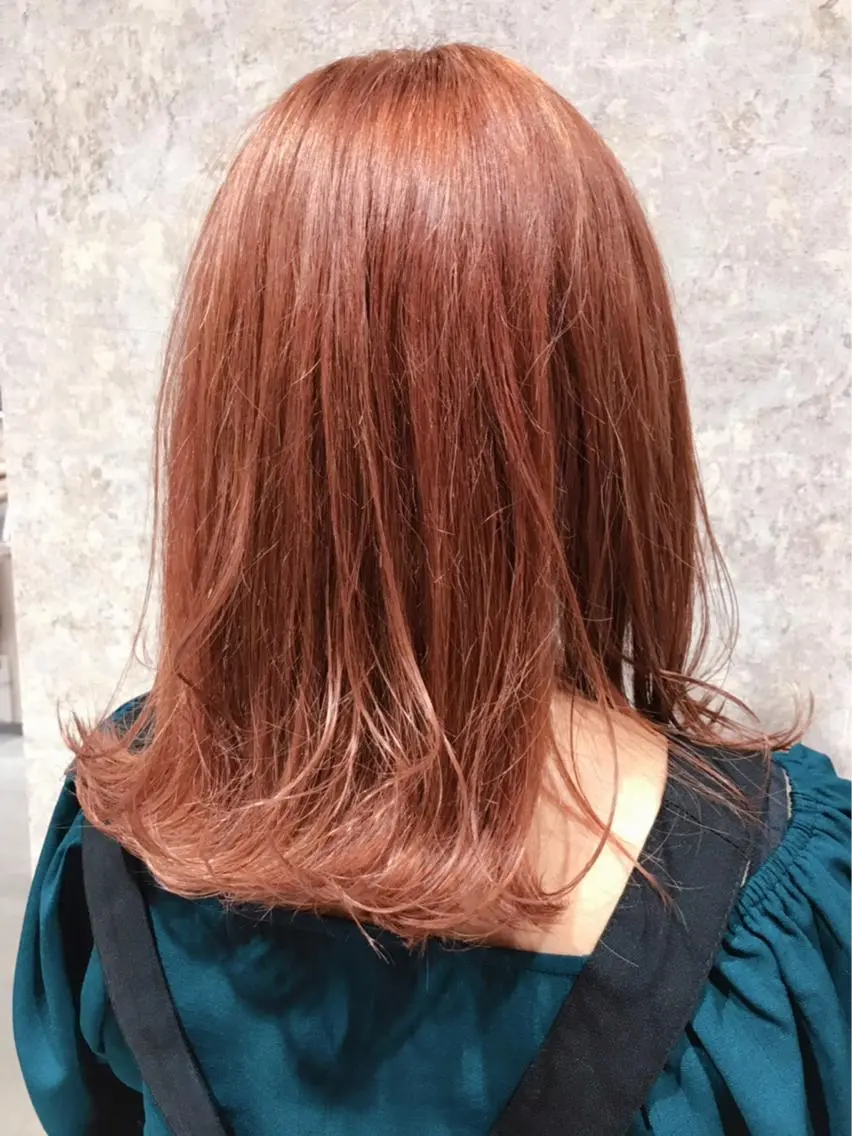 ミディアム カラー ピンクカラー Blanco Color&Careのヘアスタイル