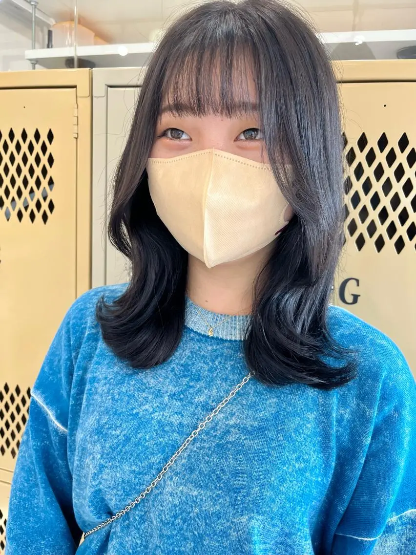 ミディアム カラー カット ヘアカラー トリートメント 🌼sunc HINAMI🌼のヘアスタイル