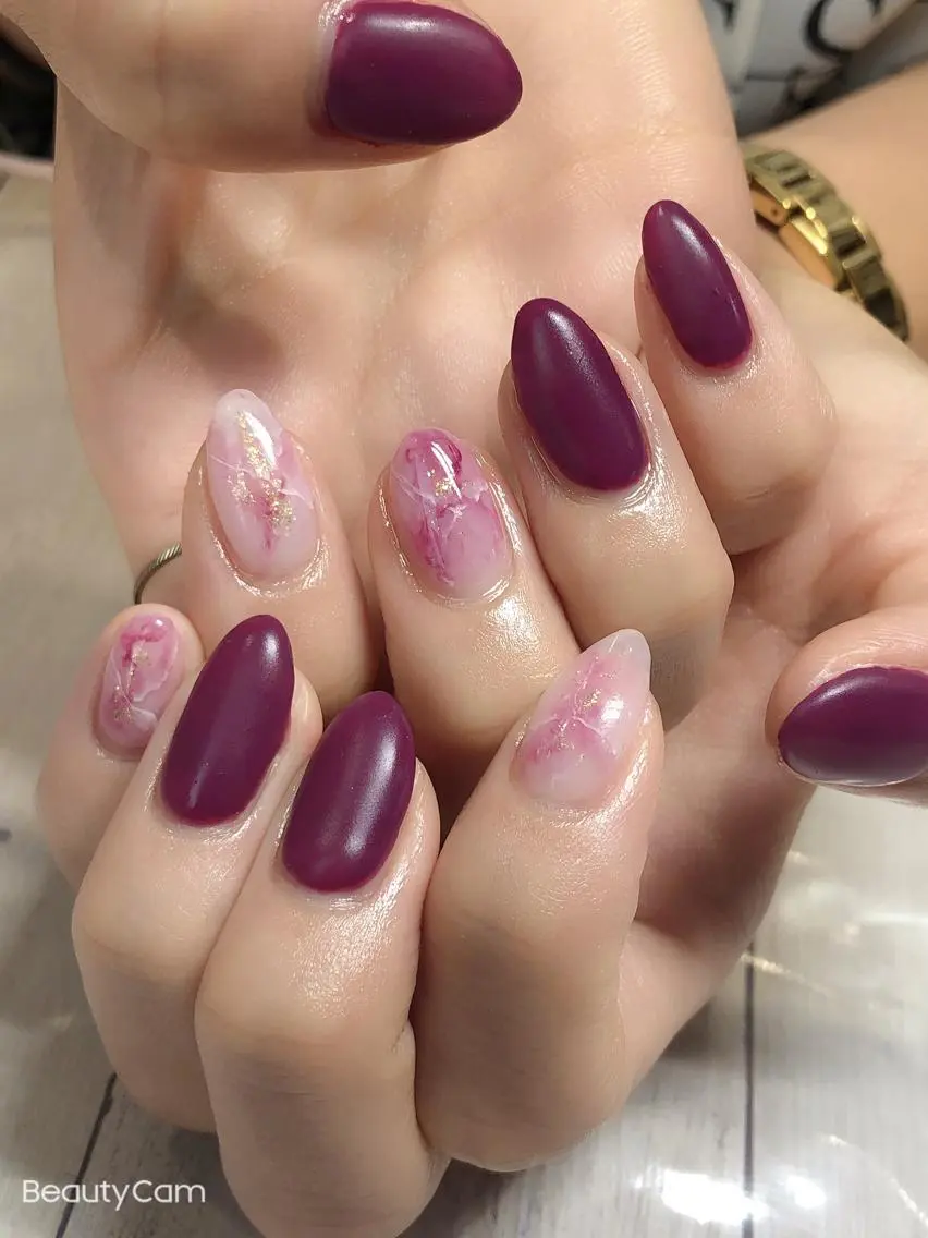 ネイル マットネイル ✨アン ミユ✨のネイルデザイン