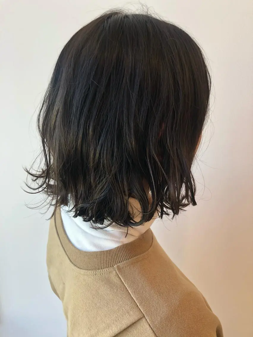 ミディアム ボブ 外ハネヘア ヤマモト マイのヘアスタイル