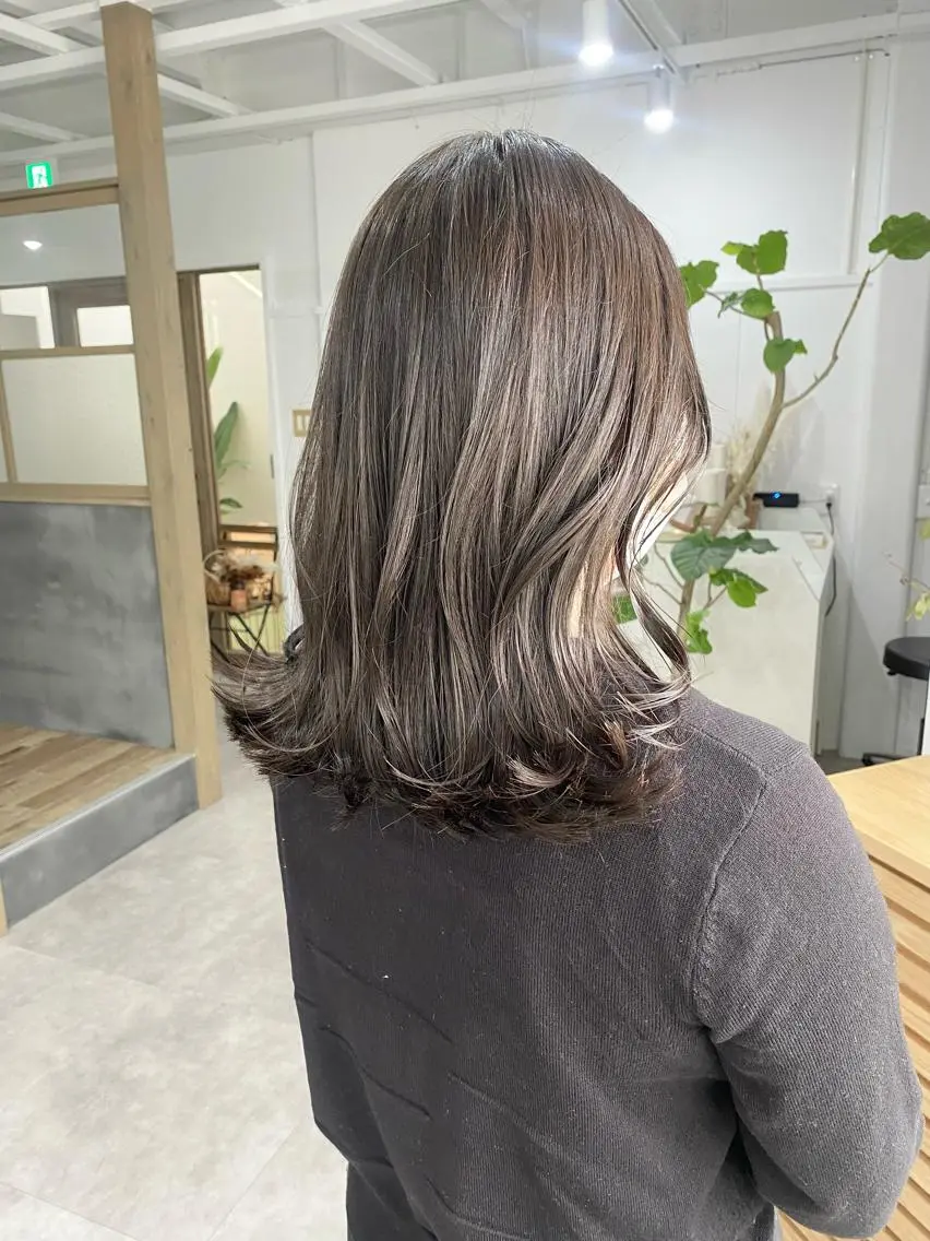 ミディアム カラー ヘアアレンジ ひなの .のその他イメージ