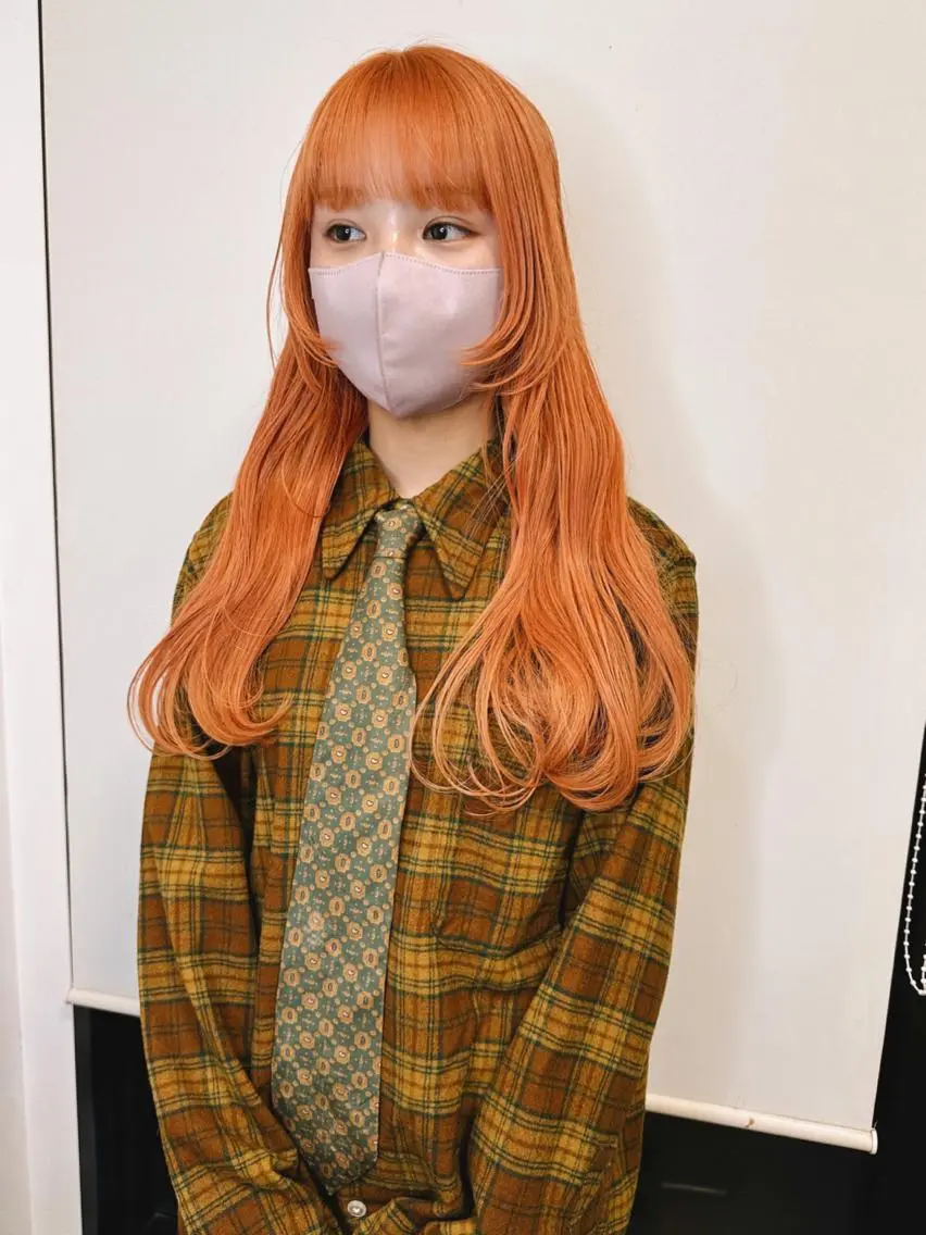 ロング カット ヘアカラー トリートメント ブリーチカラー🫧 森　凪沙のヘアスタイル