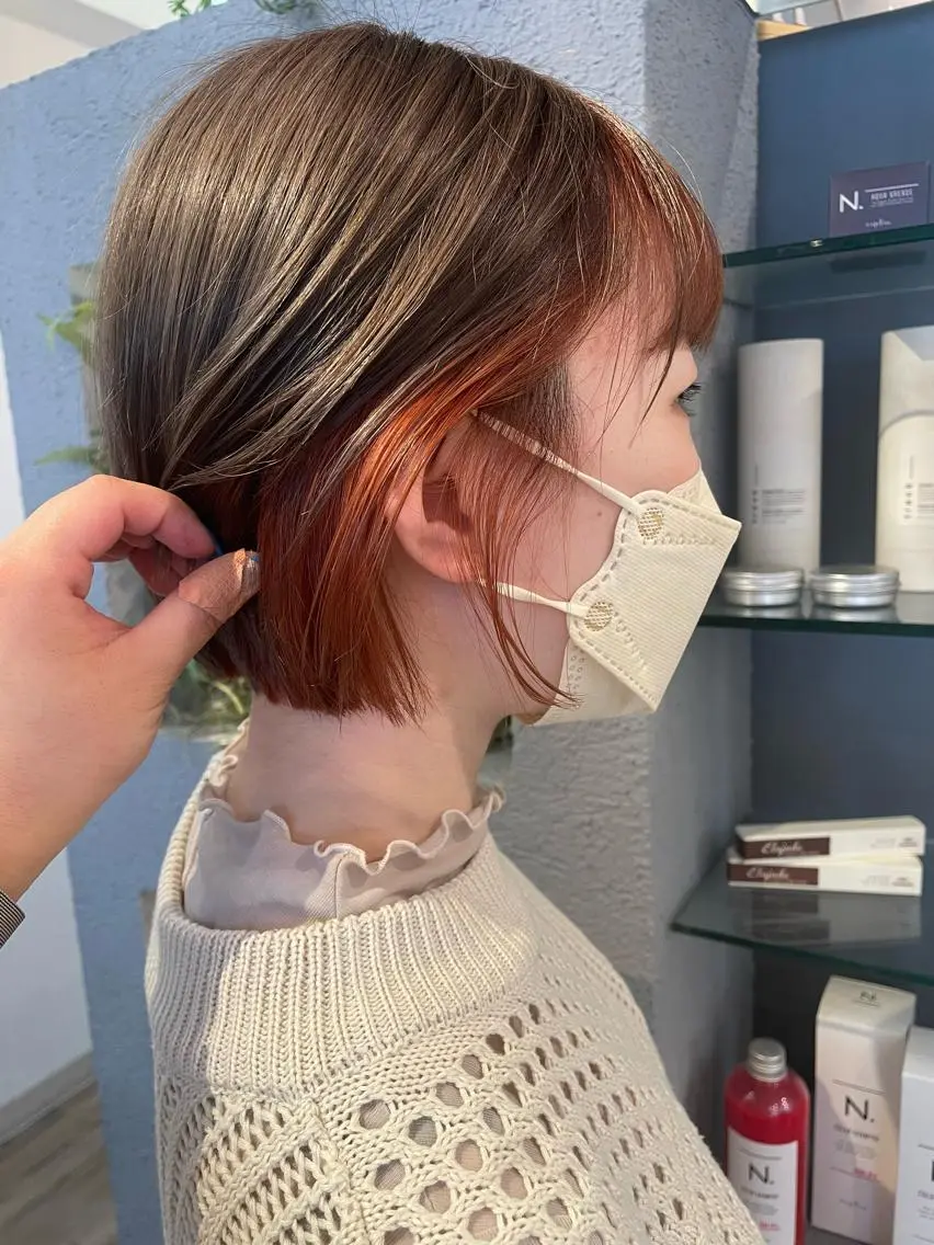 ショート カラー ブリーチ/ヘアセット 🪞🌙minamiのヘアスタイル