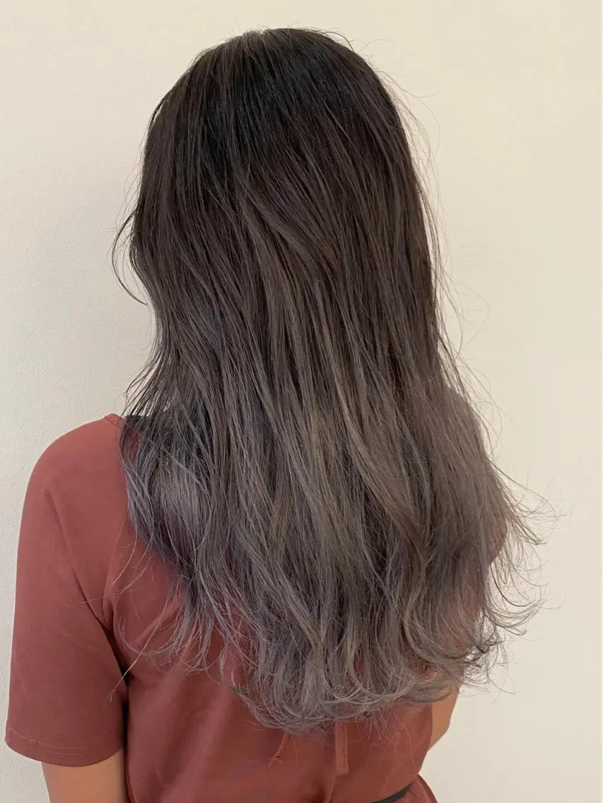 ロング カラー 馬場 涼平のヘアスタイル