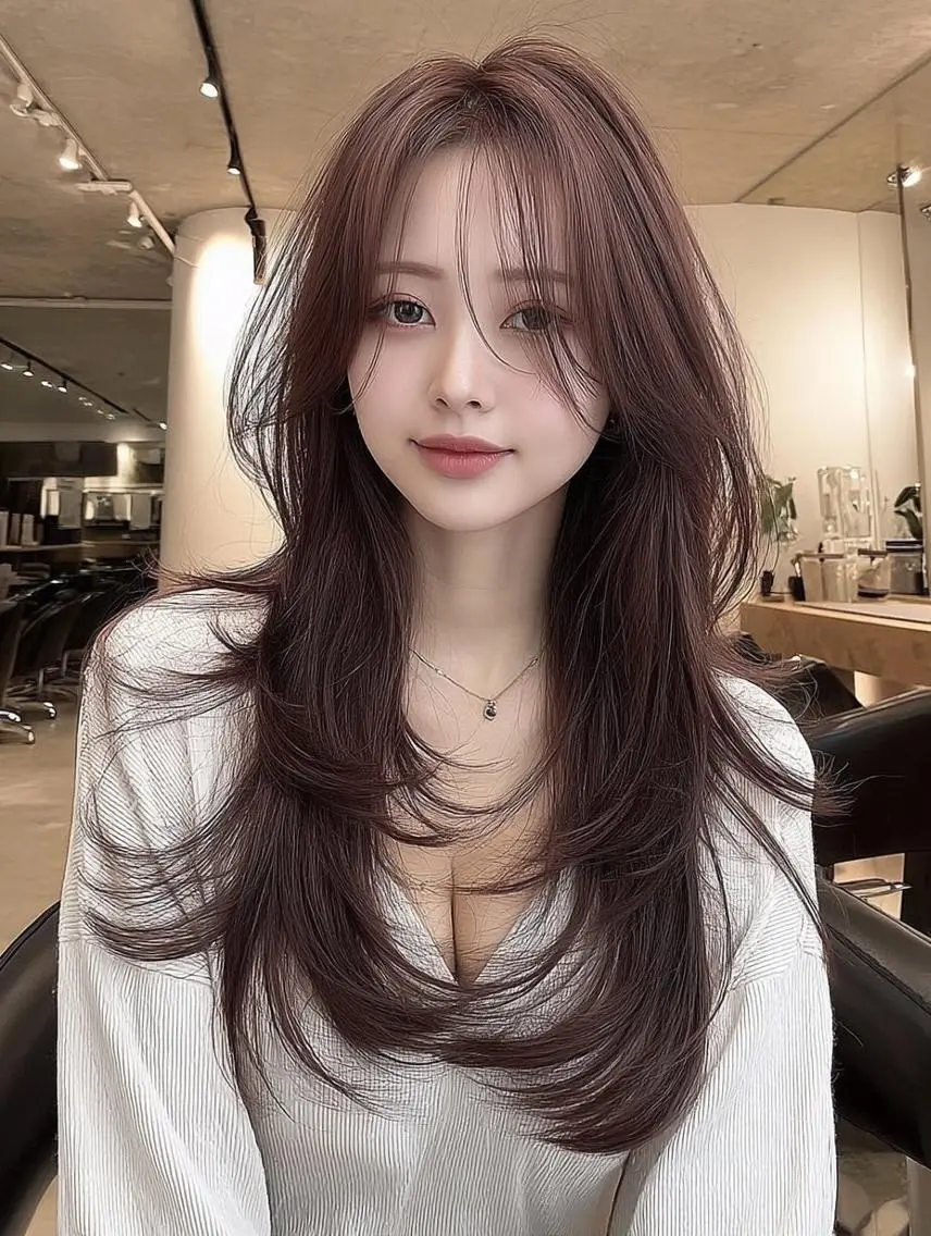 ロング カラー ブリーチ ダブルカラー 髪質改善 縮毛矯正 トリートメント カット ヘアカラー レイヤーカット✨ 福井雄登のヘアスタイル