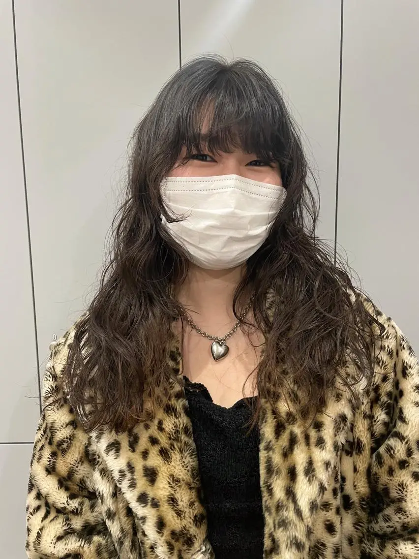 ロング パーマ カット パーマ トリートメント 狩野 羅夢のヘアスタイル