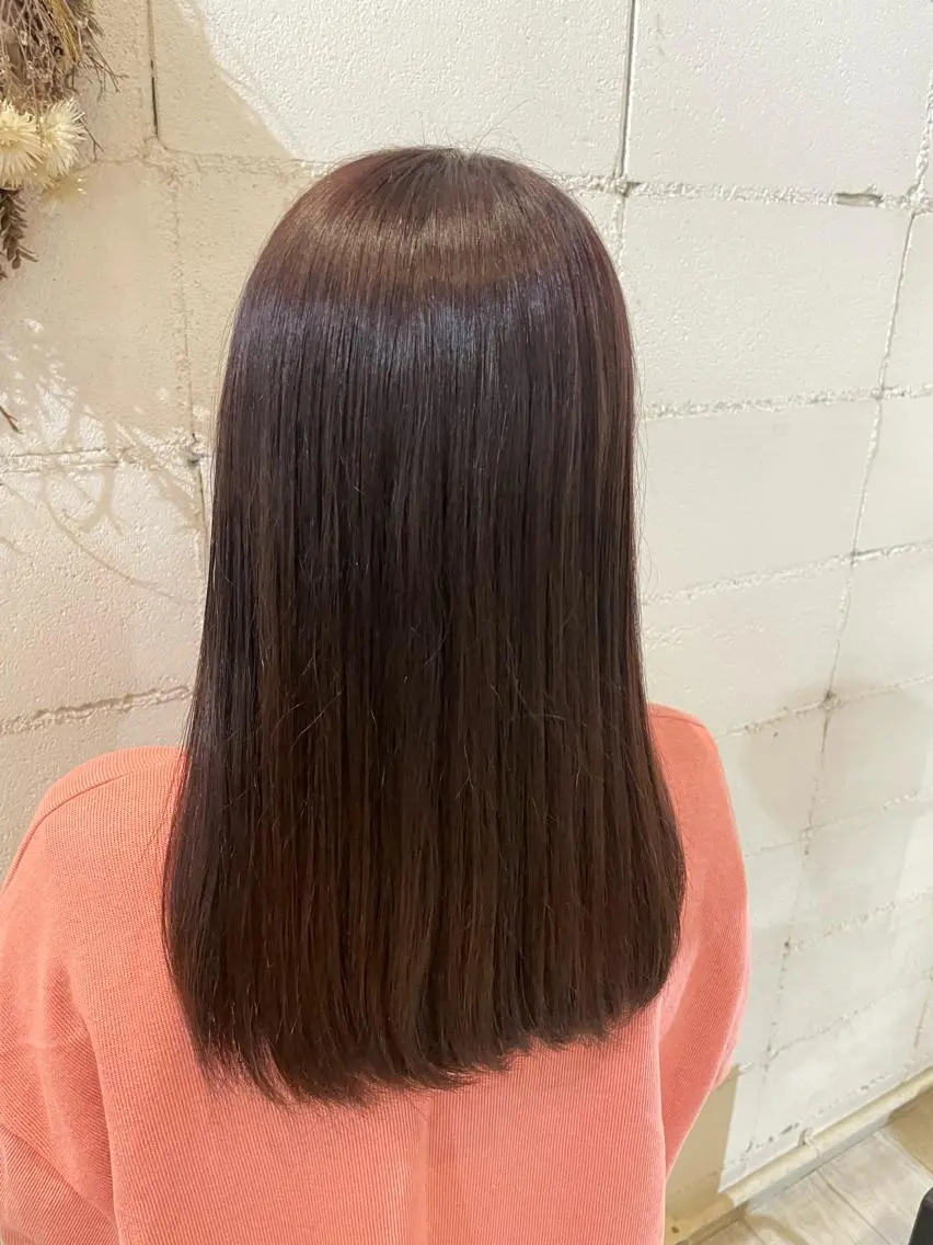 ロング カラー ヘアカラー トリートメント いまじゅく あおいのヘアスタイル