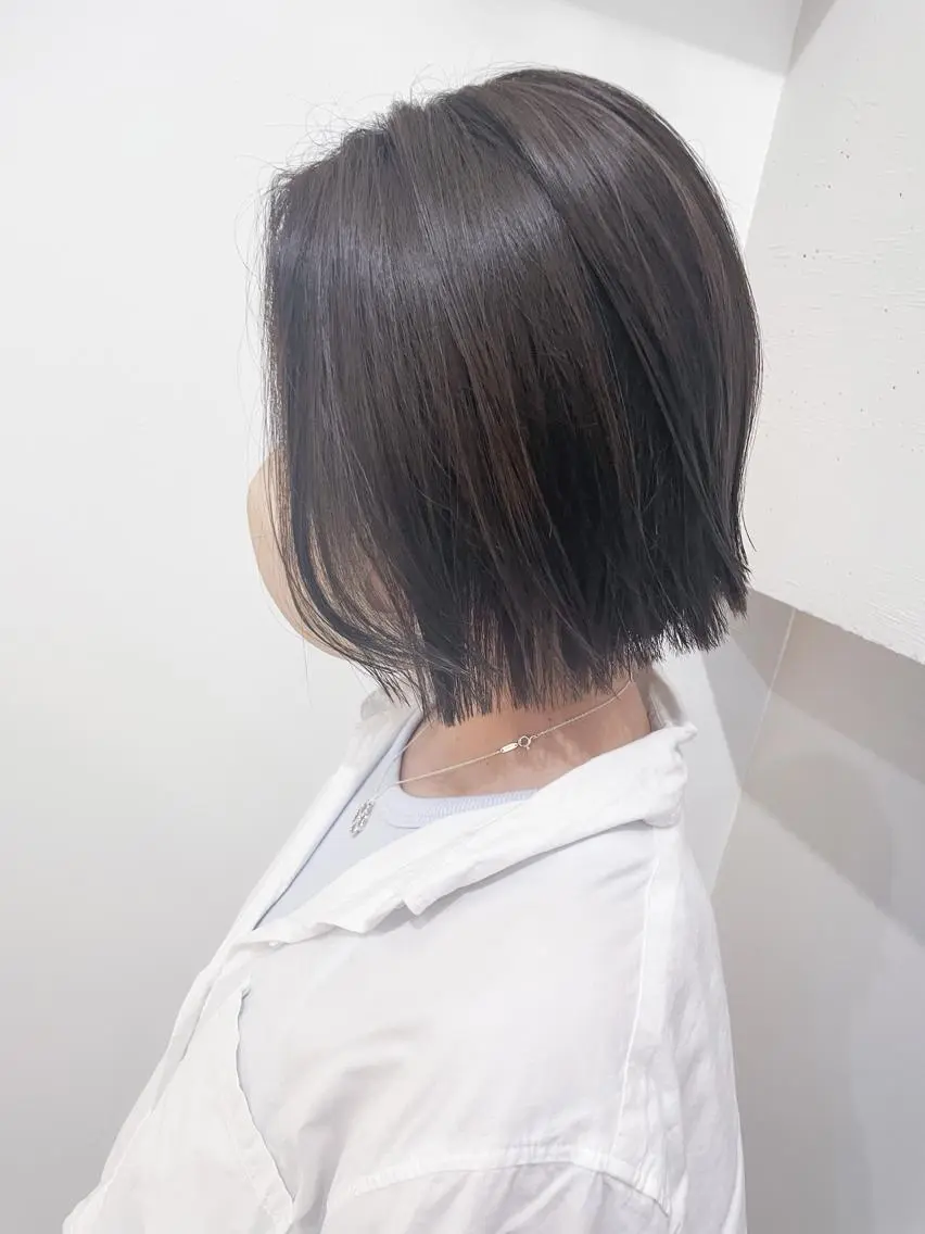 ショート カラー 切りっぱなしボブ ボブ 外ハネヘア カット ヘアカラー ✨カラー支持No.1 🧸ワキ カナコ🧸のヘアスタイル