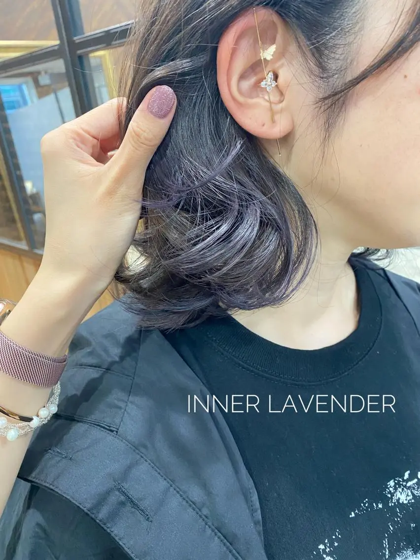 ミディアム カラー ブリーチ ケアブリーチ インナーカラー 髪質改善 ヨシンモリ YUKA🐻❄️ 🎀当日予約ok/のヘアスタイル