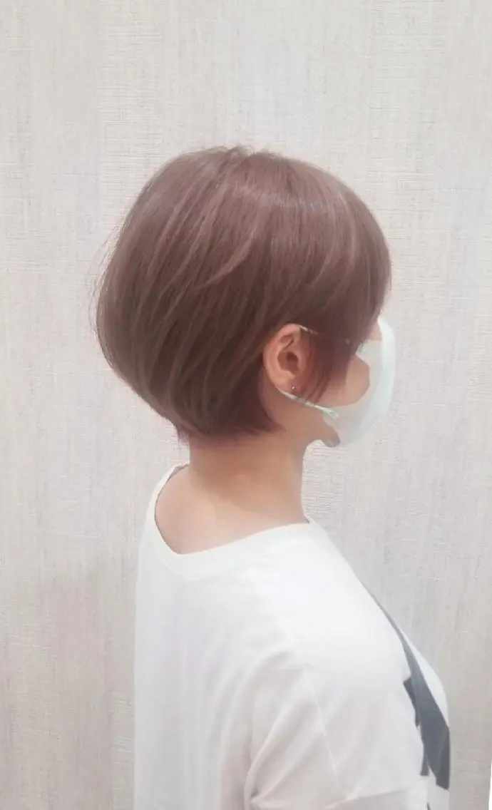 ショート カラー 丸みショート ショートヘア カット ヘアカラー レイヤー×艶髪特化 代表 西村功平のヘアスタイル