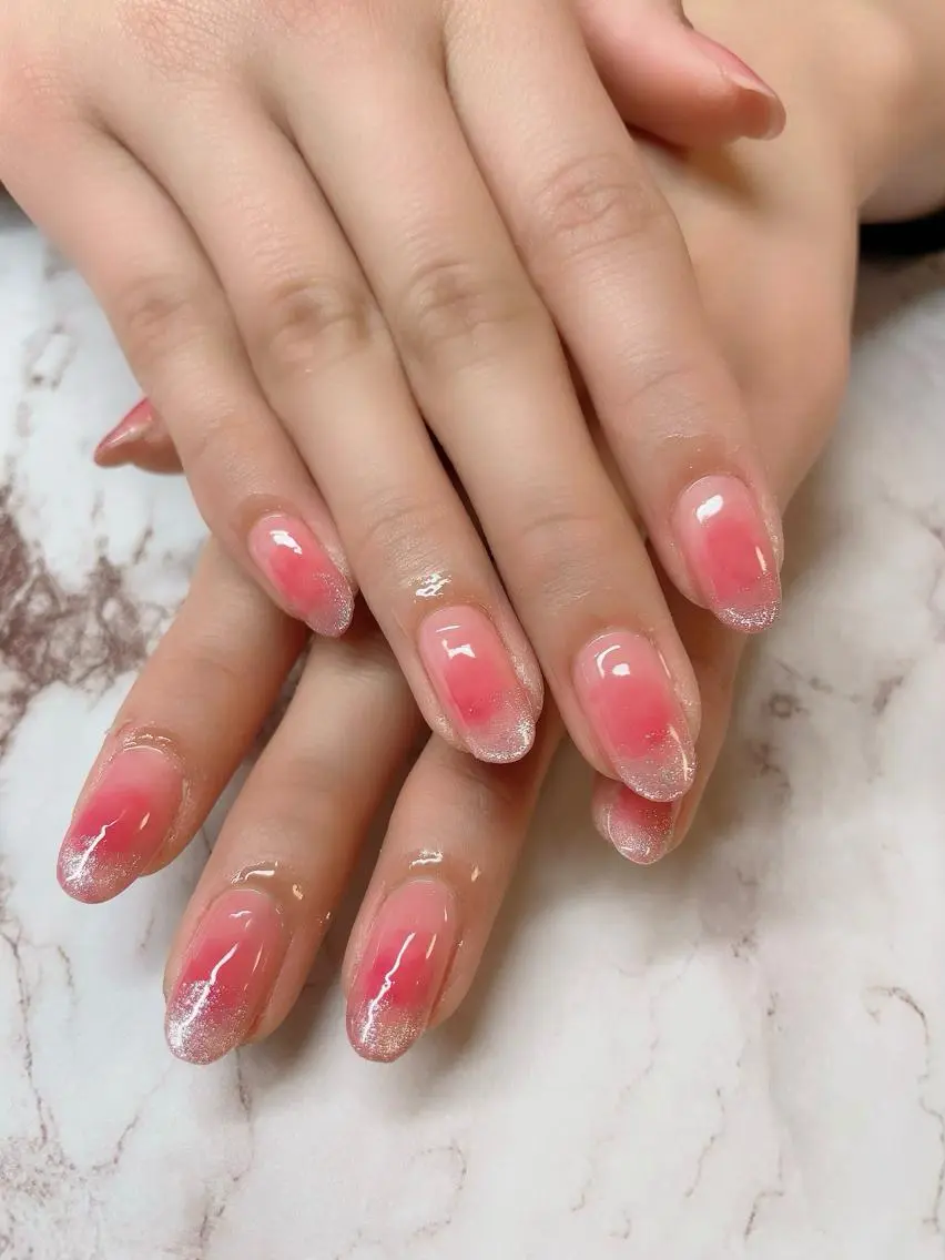 ネイル チークネイル ワンホンネイル ハンドネイル Nail salon 🎀Angeのネイルデザイン
