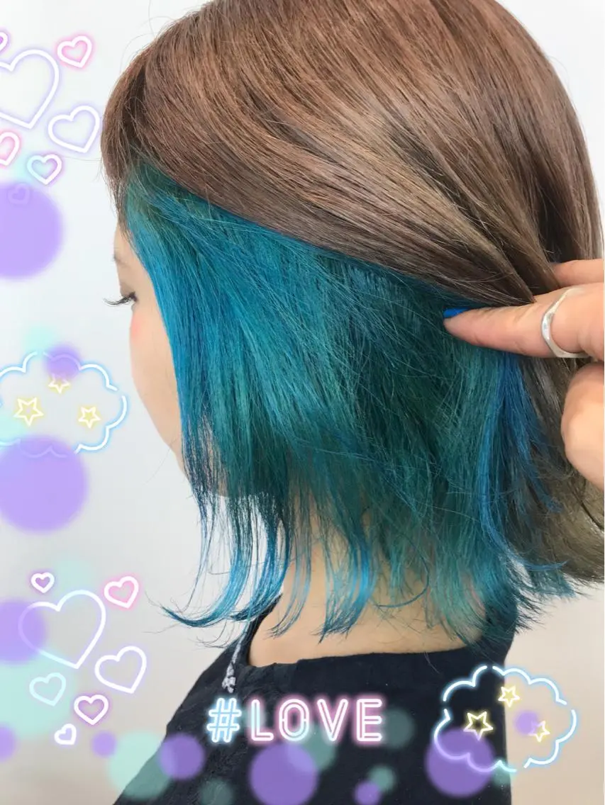 ショート カラー ブルーカラー トリートメント 新宿駅近♡個室 ♡関口三都季🌜のヘアスタイル