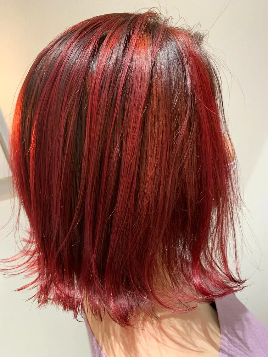 ミディアム 大関 はるかのヘアスタイル