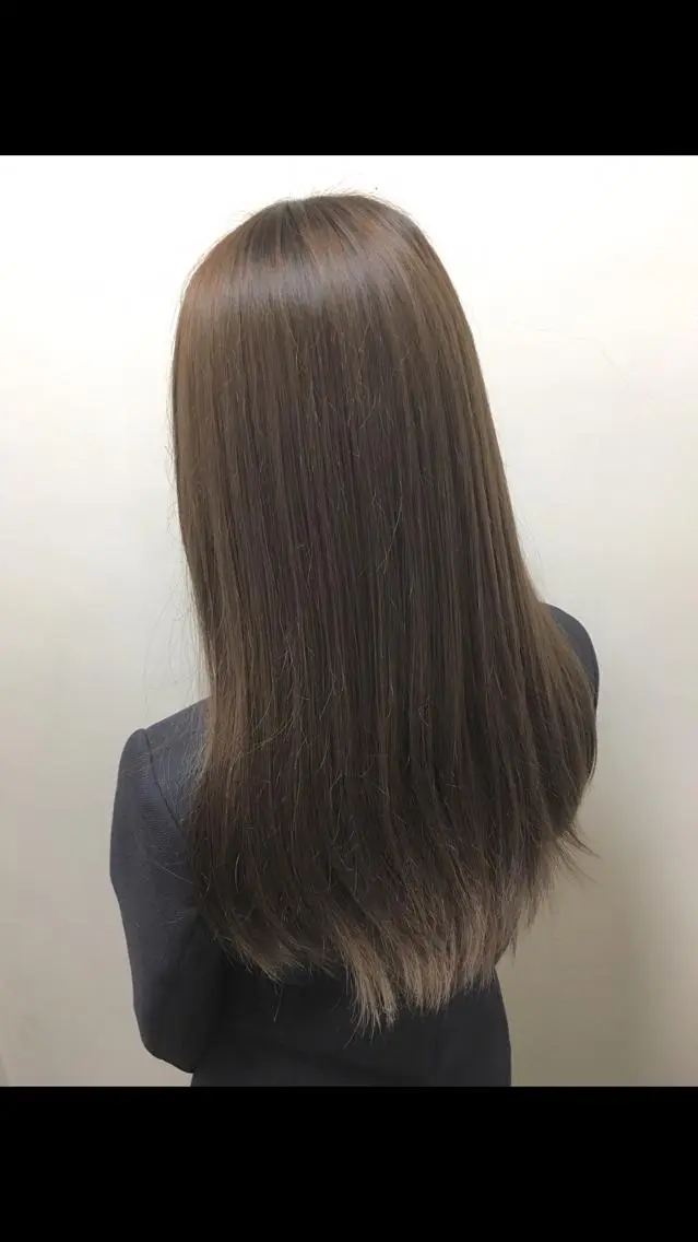 セミロング 外国人風カラー 東北No.1完全個室 💐梶谷社長のヘアスタイル