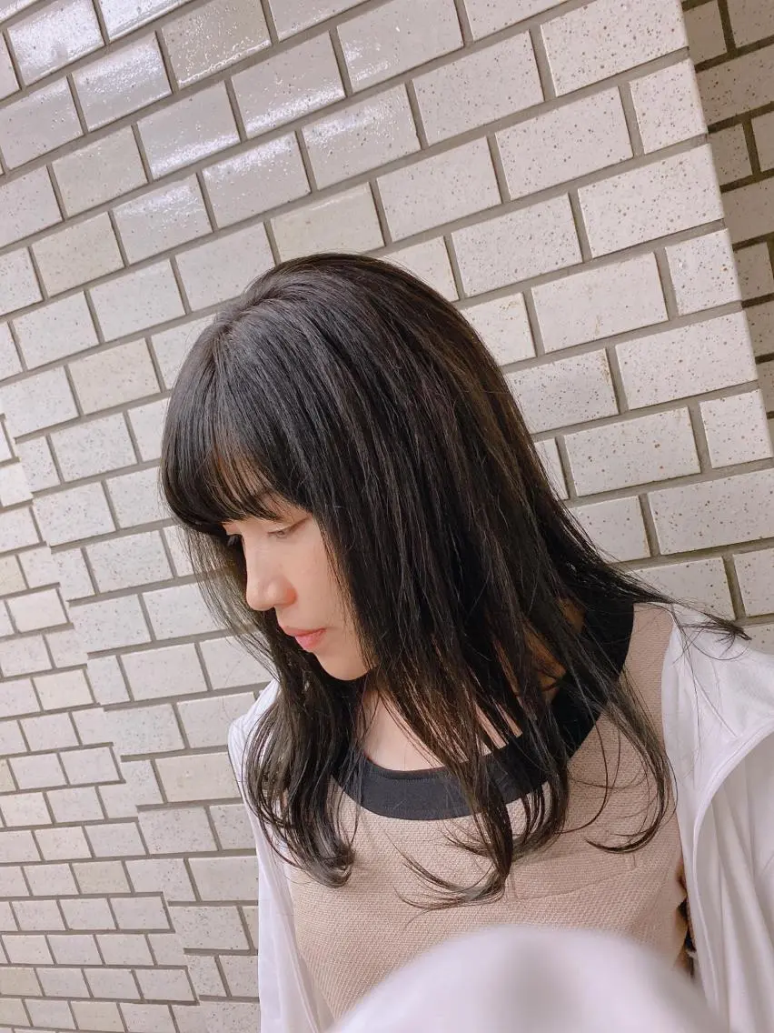 セミロング カラー パーマ hair &eye LAWE.店長のヘアスタイル