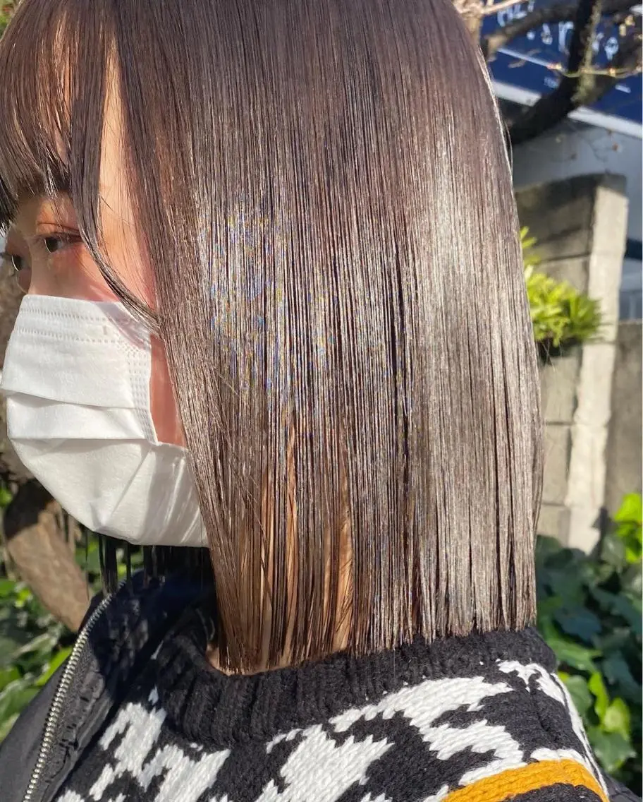 ショート カラー ブラウンカラー 透明感カラー オリーブブラウン お任せヘア☘️☘️ 及川渚のヘアスタイル