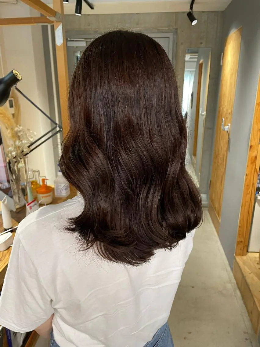 ロング カラー ヘアアレンジ ブラウンカラー ピンクカラー ピンクブラウン ヘアカラー CEINE loq ‪🍒なつきのヘアスタイル