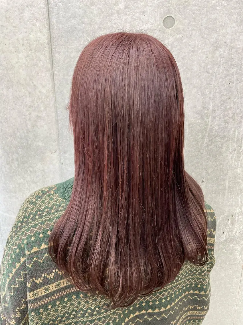 ロング カラー ブリーチ ブリーチなしカラー ヘアカラー トリートメント 梅雨対策すぐ巻ける ☔️縮毛矯正勝倉　麗のヘアスタイル