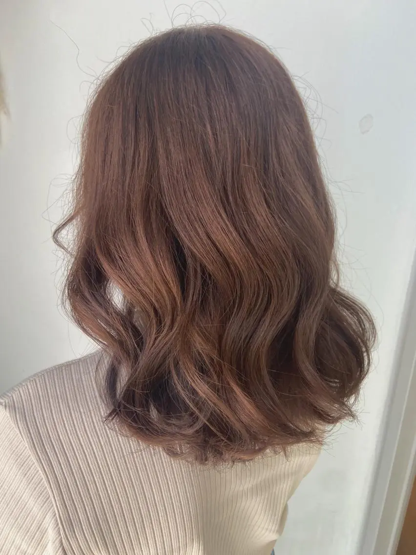 ミディアム カラー ベージュカラー ブラウンカラー ブラウンベージュ 後藤 卓哉のヘアスタイル
