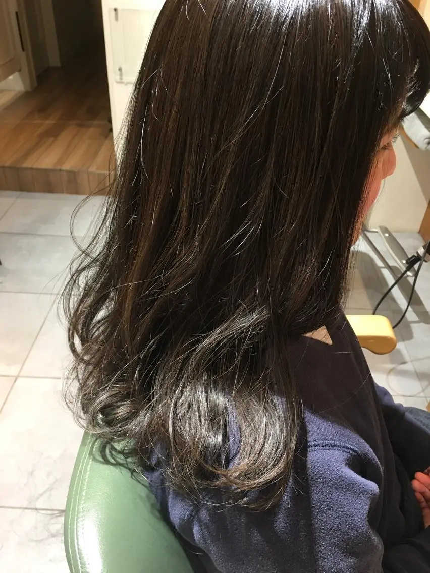 ロング アッシュ ロング fukuyasu rikaのネイルデザイン
