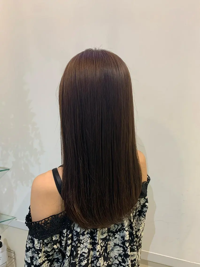 カラー カット ヘアカラー エクステ ブリーチしない暖色 カラー🥀杉 優菜のヘアスタイル