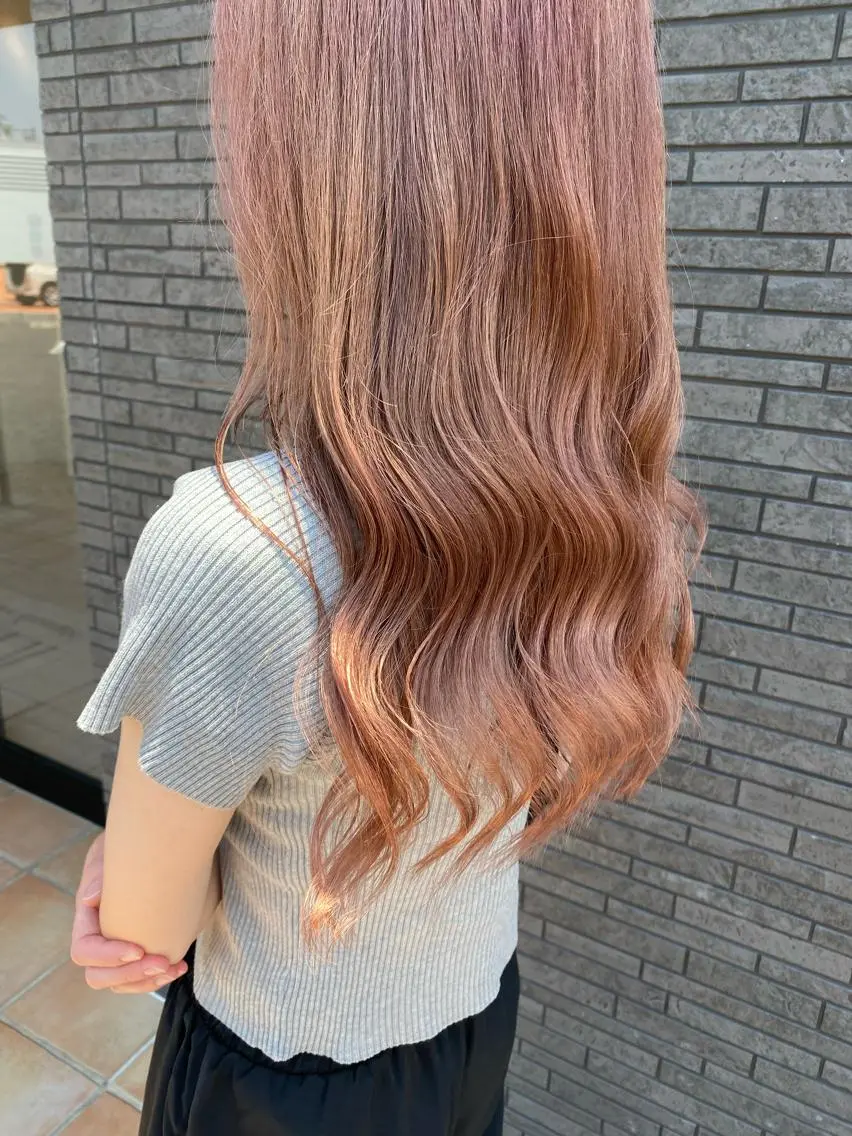 ロング カラー 髪質改善カラー /レイヤーカットのヘアスタイル