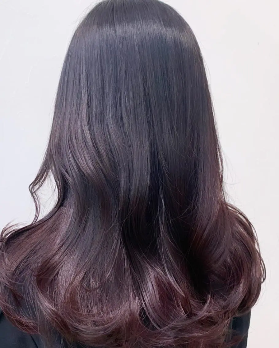 ロング カラー ブリーチ グラデーションカラー 垢抜け 雰囲気アップ ふにゅう ののかのヘアスタイル
