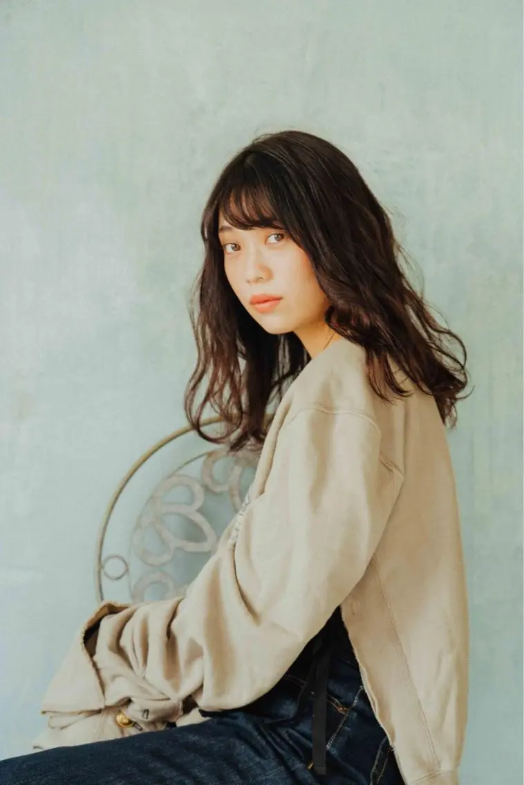 ロング カラー パーマ ヘアアレンジ メンズ キッズ ネイル マツエク・マツパ メンズウルフカット アディクシーカラー 透明感カラー ボブ ウルフカット 藤井 仁紀のヘアスタイル