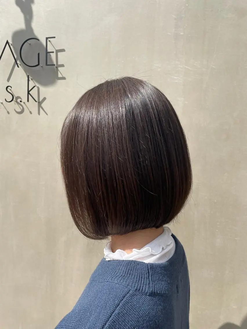 ミディアム ボブ VISAGE ba.sk 金子詩帆のヘアスタイル