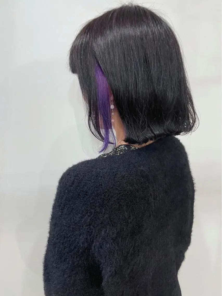 カラー white.梅田 デザインカラー🦄のヘアスタイル