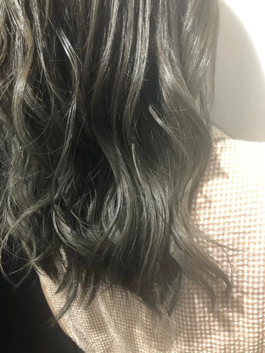 セミロング ヘアカラー トリートメント 縮毛矯正の達人 ☆　松本のヘアスタイル