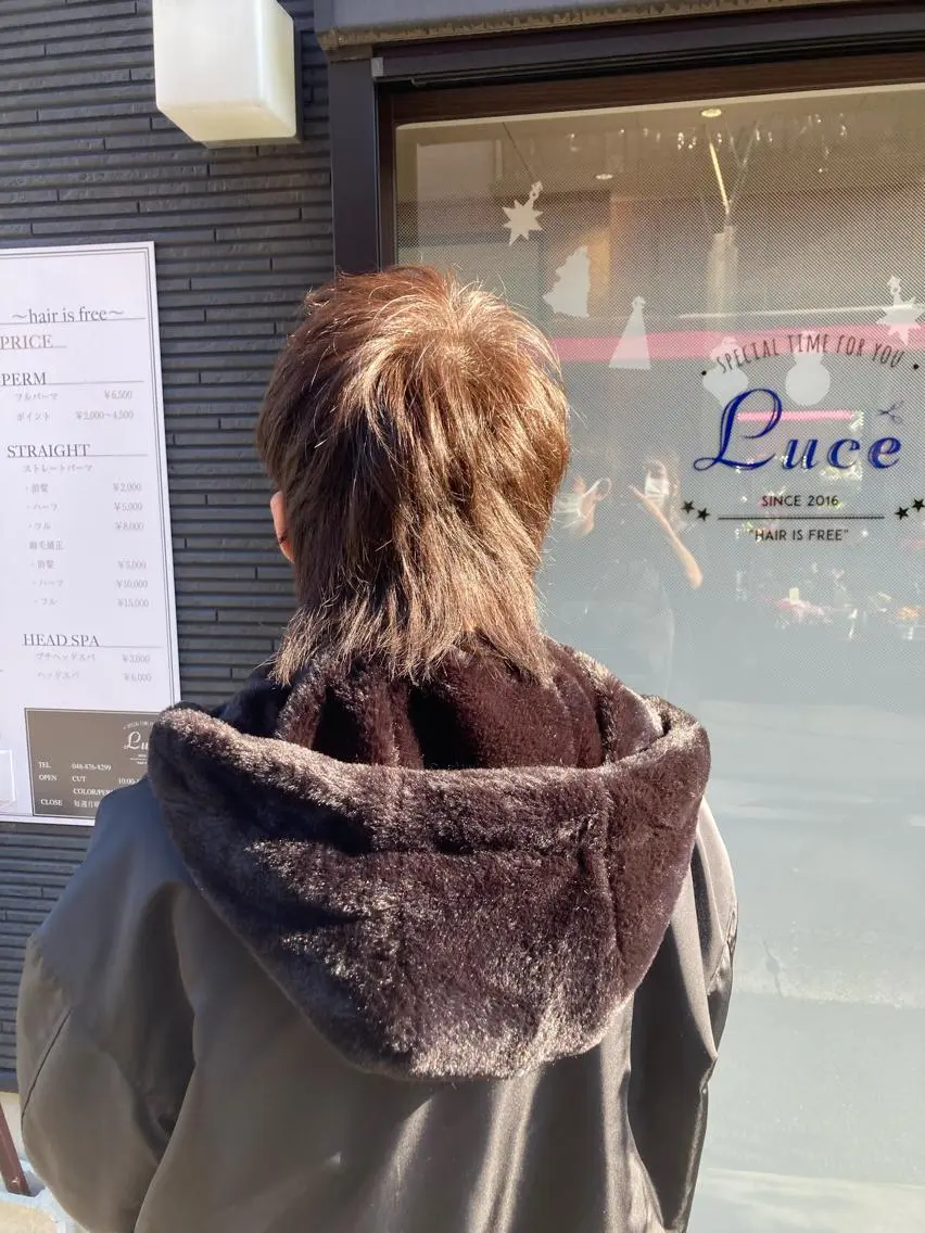 メンズ カット 折本 沙織のヘアスタイル
