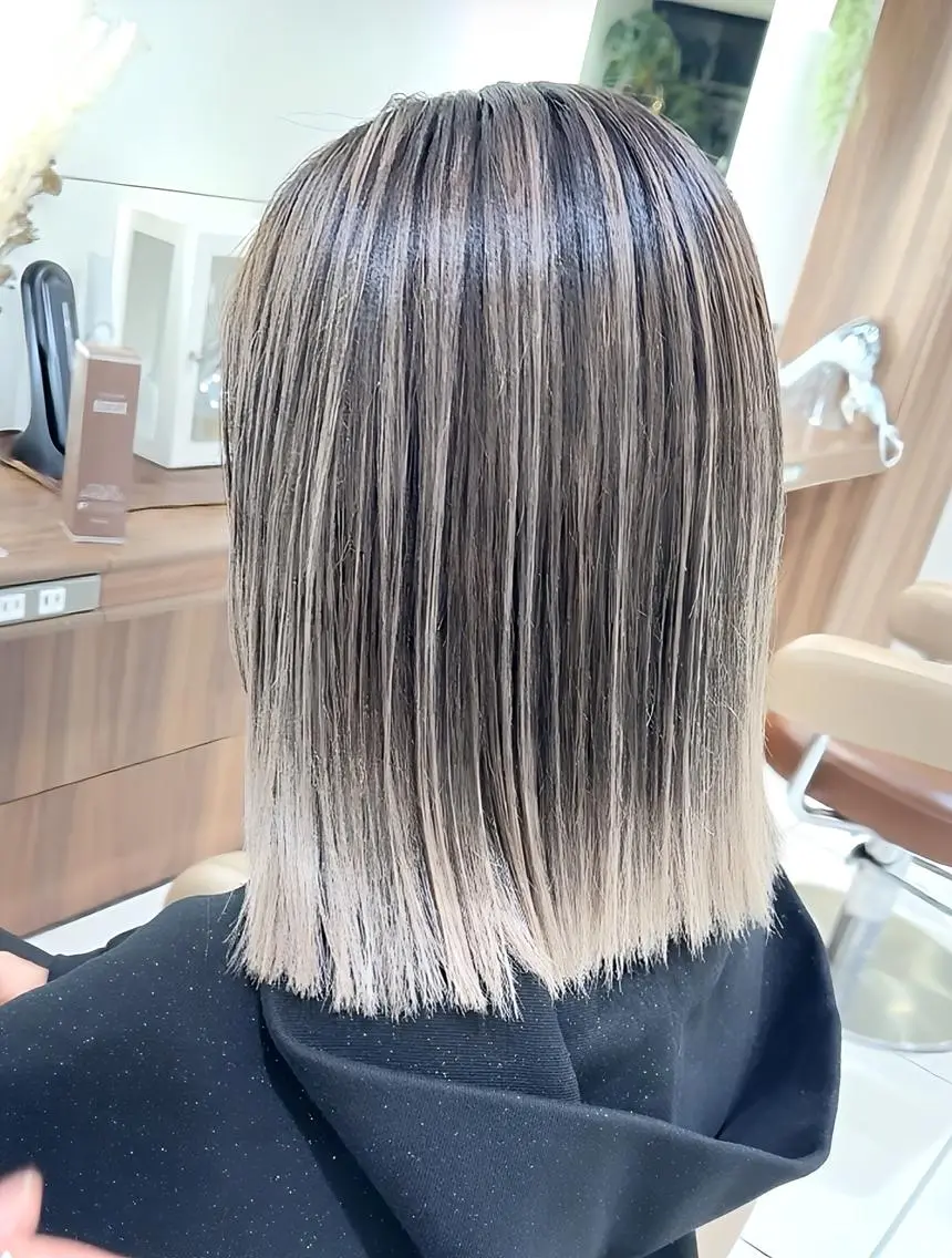 カラー ロング バレイヤージュ 髪質改善 レイヤーカット ヘアカラー トリートメント 大宮/バレイヤージュ 髪質改善/澤田隆誠のヘアスタイル